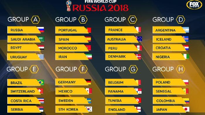 World Cup 2018 full schedule