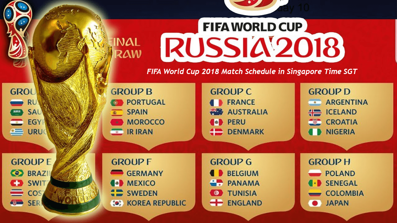 FIFA World Cup 2018 Match Schedule