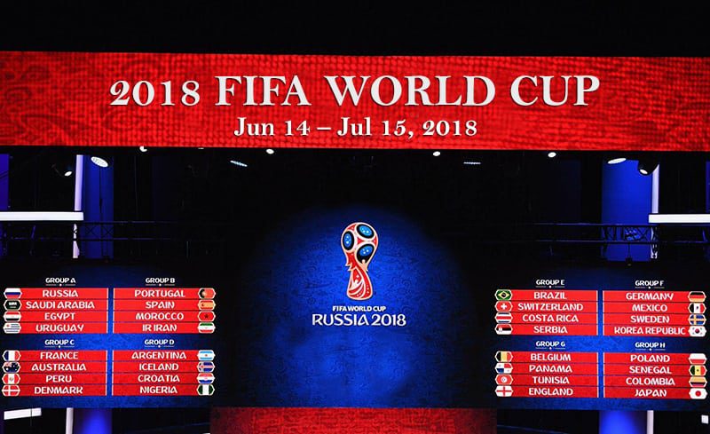 2018 FIFA World Cup Russia schedule