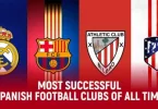 Most Successful Spanish Football Clubs Of All Time
