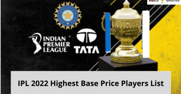 IPL 2022 Highest Base Price Players List