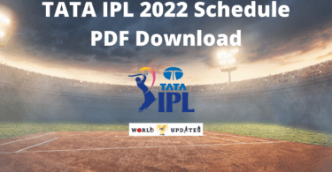 Tata IPL 2022 Schedule PDF Download