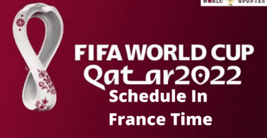 FIFA world Cup 2022 schedule in France time