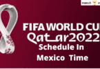 FIFA world Cup 2022 schedule in Mexico time