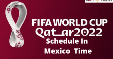 FIFA world Cup 2022 schedule in Mexico time