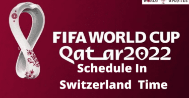 FIFA world Cup 2022 schedule in Switzerland time