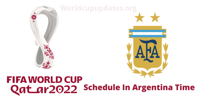 fifa world cup 2022 schedule in Argentina time