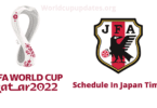fifa world cup 2022 schedule in Japan time