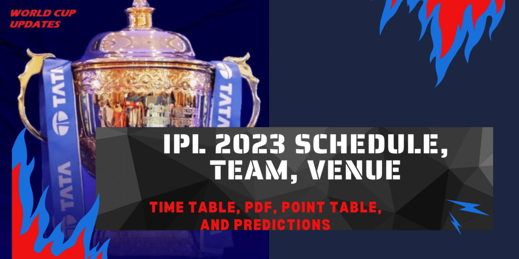 IPL 2023 Schedule in Bangladesh Time