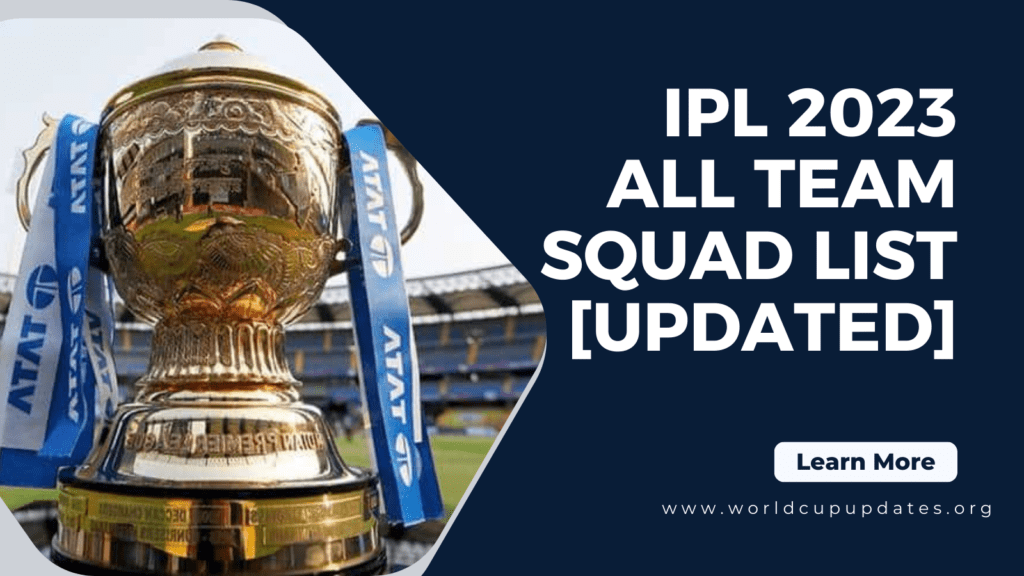 IPL 2023 All teams squad list [Updated], IPL Mini Auction 2023: Full List of sold players with Price - PDF
