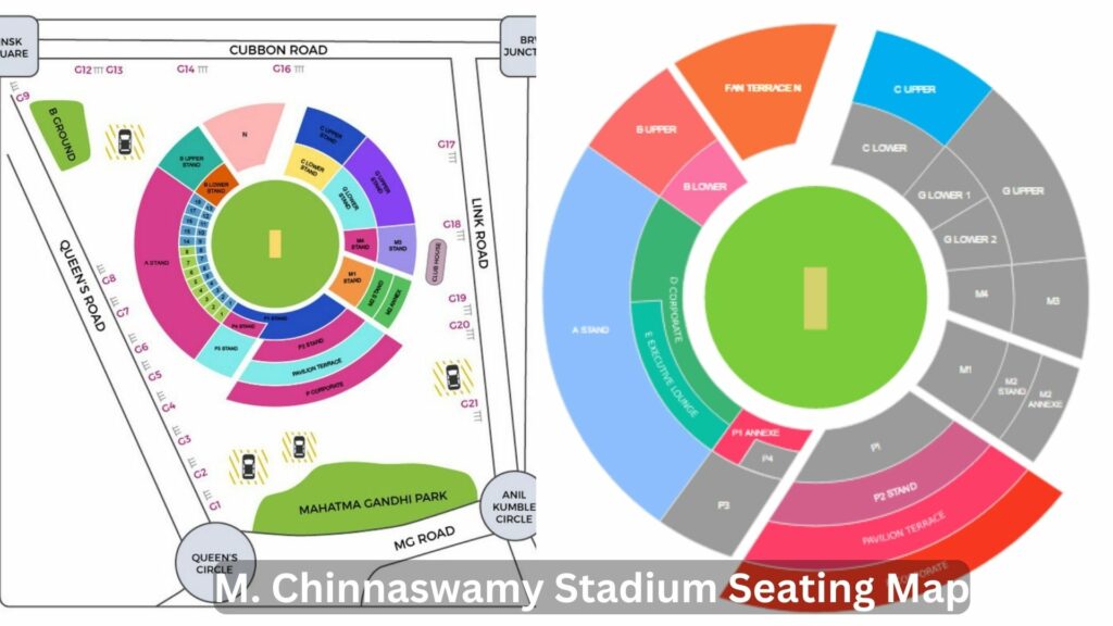 M. Chinnaswamy seating map