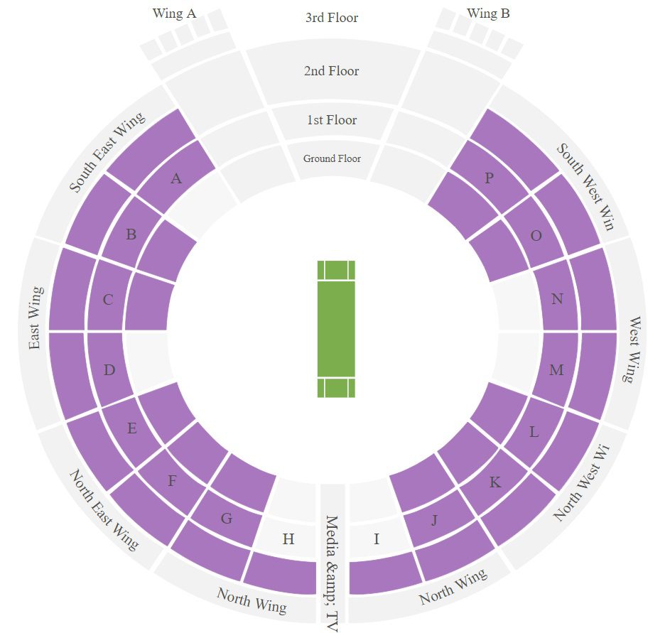 DY Patil Stadium Map and Seating Layout